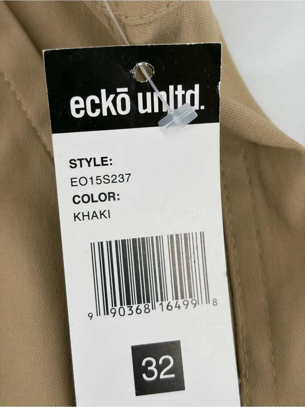 Ecko Unltd. Khaki Cargo Shorts, Men's Size 32‎ NWT with Zippered Utility Pocket